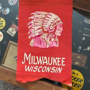 Vintage Milwaukee, Wisconsin Native American Pendant